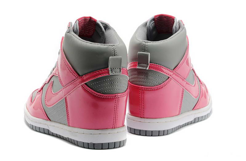 Nike Chaussures ascenseur Femmes Dunk Sky Salut gris rose (3)